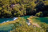 Parco Nazionale delle cascate del fiume Krka (Cherca). Le cascate Skradinski Buk.