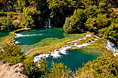 Parco Nazionale delle cascate del fiume Krka (Cherca).  Le cascate Skradinski Buk.