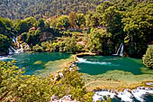 Parco Nazionale delle cascate del fiume Krka (Cherca).  Le cascate Skradinski Buk.