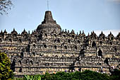 Borobudur, view of the monument