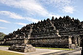 Borobudur, view of the monument