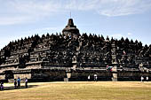 Borobudur, view of the monument