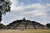 Borobudur, view of the monument