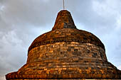 Borobudur - The central stupa. 