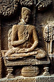 Borobudur reliefs - First Gallery, Northern side - Panel 81.