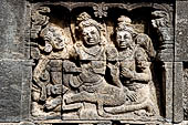 Borobudur, reliefs of the First Gallery balustrade.