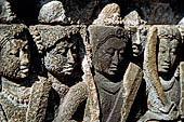 Borobudur reliefs - First Gallery, Northern side - Panel 97. 