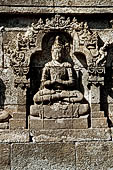 Borobudur reliefs - First Gallery, Northern side - Panel 105. 