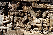 Borobudur, relief of the upper galleries 