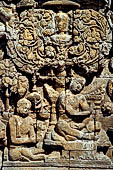 Borobudur, relief of the upper galleries 