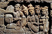 Borobudur, reliefs of the Second Gallery balustrade 