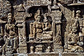 Borobudur, relief of the upper galleries 