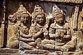 Borobudur, relief of the upper galleries 