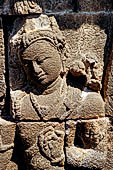 Borobudur, relief of the upper galleries