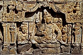 Borobudur reliefs - First Gallery, South-Eastern side - Panel 14.