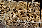 Borobudur reliefs - First Gallery, South-Eastern side - Panel 14.