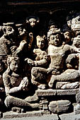 Borobudur, relief of the upper galleries