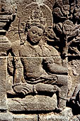 Borobudur, relief of the upper galleries