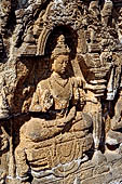 Borobudur, relief of the upper galleries