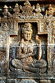 Borobudur, relief of the upper galleries.