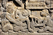 Borobudur reliefs - The Mahakarmavibhangga - Panel 0.19 