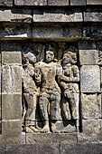 Borobudur, outer relief of the first balustrade