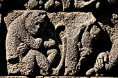 Borobudur, reliefs of the First Gallery balustrade. 