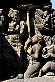 Borobudur, reliefs of the First Gallery balustrade.