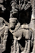 Borobudur, reliefs of the First Gallery balustrade.