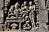 Borobudur, reliefs of the First Gallery balustrade.