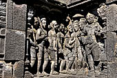 Borobudur, reliefs of the First Gallery balustrade. 