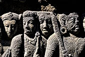 Borobudur, reliefs of the First Gallery balustrade. 