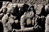 Borobudur, reliefs of the First Gallery balustrade. 