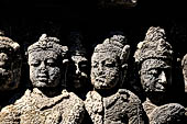 Borobudur, reliefs of the First Gallery balustrade. 