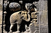 Borobudur, reliefs of the First Gallery balustrade.