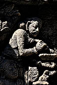 Borobudur, reliefs of the First Gallery balustrade. 