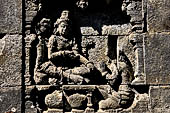 Borobudur, reliefs of the First Gallery balustrade. 