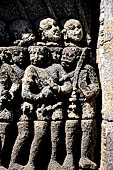 Borobudur, reliefs of the First Gallery balustrade. 