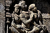 Borobudur, reliefs of the First Gallery balustrade. 