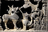 Borobudur, reliefs of the First Gallery balustrade. 