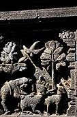 Borobudur, reliefs of the First Gallery balustrade. 