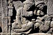 Borobudur, reliefs of the First Gallery balustrade. 