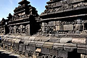 Borobudur, reliefs of the First Gallery balustrade. 