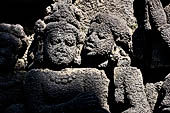 Borobudur, reliefs of the First Gallery balustrade. 