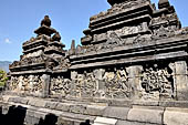 Borobudur, reliefs of the First Gallery balustrade. 