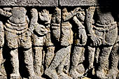 Borobudur, reliefs of the First Gallery balustrade. 