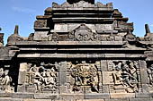 Borobudur, reliefs of the First Gallery balustrade. 