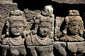 Borobudur, reliefs of the First Gallery balustrade. 