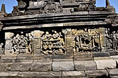 Borobudur, reliefs of the First Gallery balustrade. 