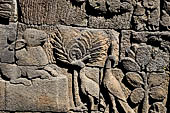 Borobudur, reliefs of the First Gallery balustrade. 